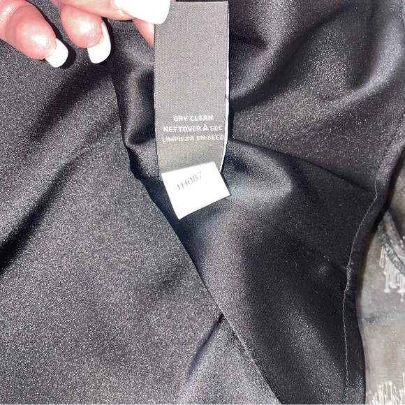 VERA WANG dress JACQUARD BLACK/IVORY FIT & FLARE Sleeveless DRESS~ SZ 8 - Picture 9 of 14